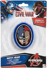 Marvel Captain America Civil War Putty Head RRP 1.49 CLEARANCE XL 1